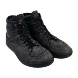 tcx x-groove WP black sneakers mens motorcycle biker hi tops leather ankle guard